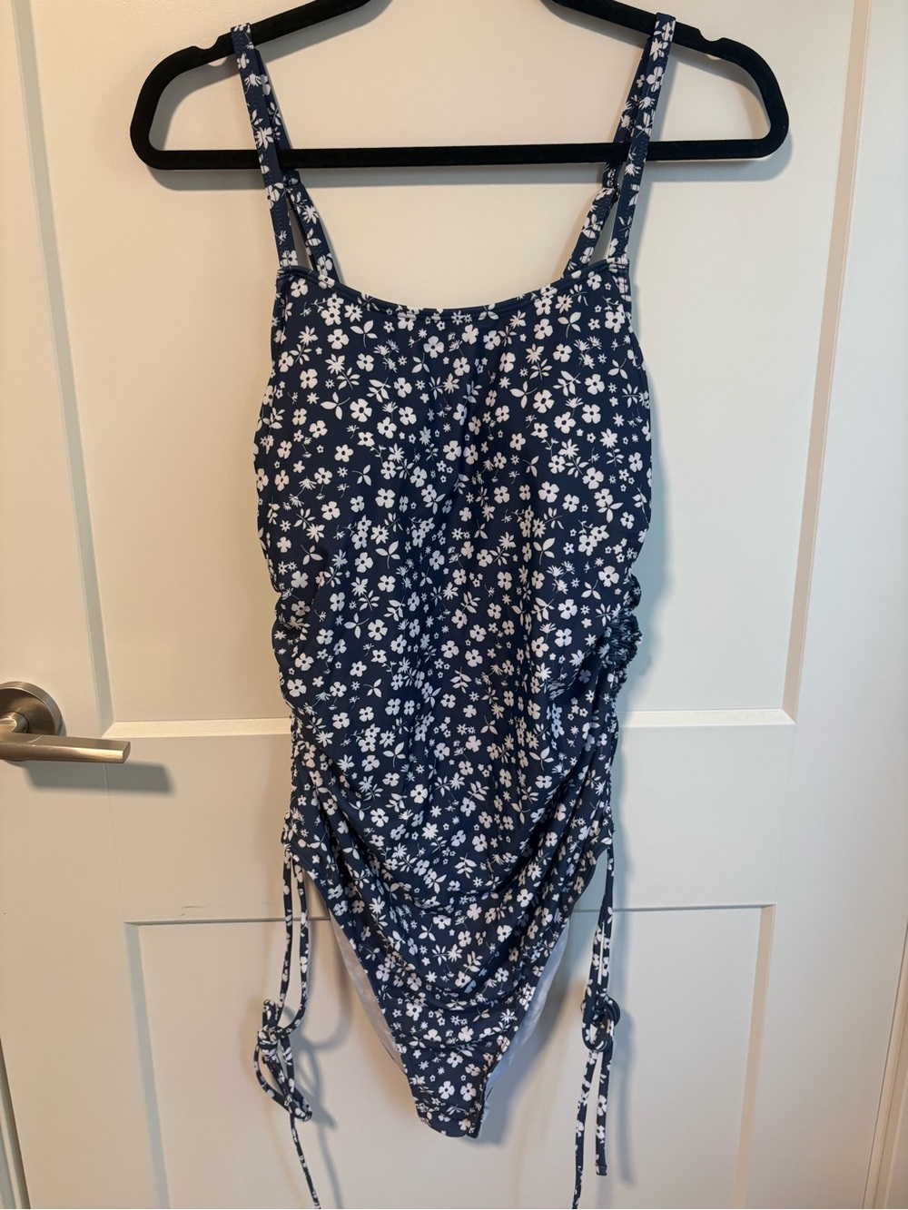 ' Navy Floral One-Piece Swimsuit